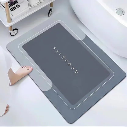 Bath Mats Modernized Magic Mat Bathroom Rubber Anti Slip Quick Drying Absorbent Bathroom Rug Shower Room Rugs for Bathtub Sink