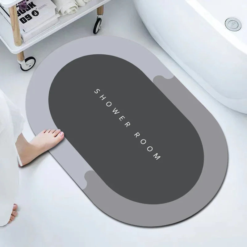 Bath Mats Modernized Magic Mat Bathroom Rubber Anti Slip Quick Drying Absorbent Bathroom Rug Shower Room Rugs for Bathtub Sink