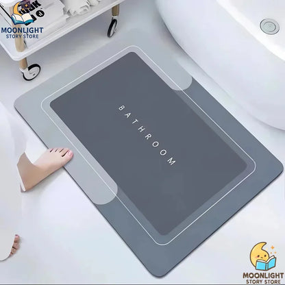 Bath Mats Modernized Magic Mat Bathroom Rubber Anti Slip Quick Drying Absorbent Bathroom Rug Shower Room Rugs for Bathtub Sink