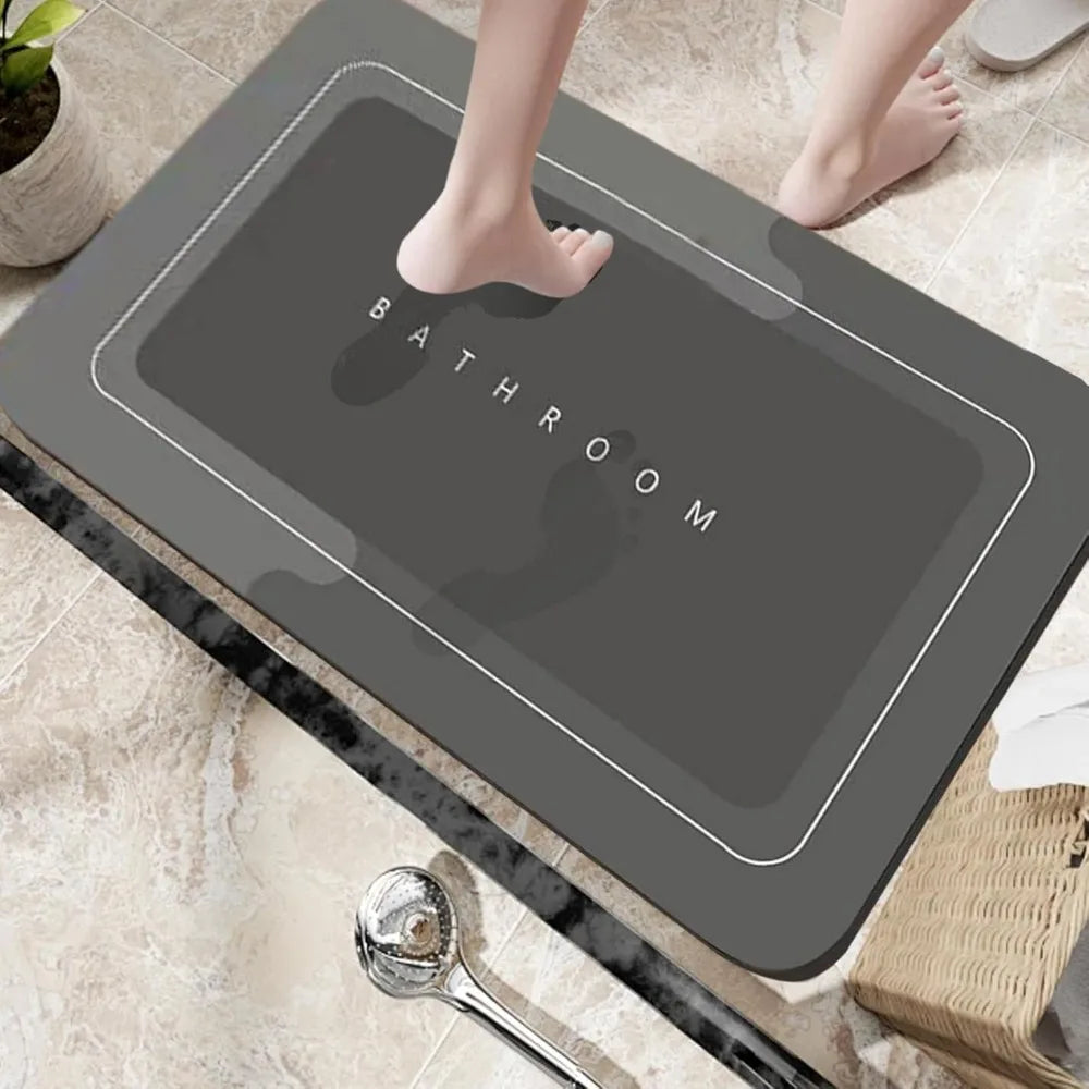Bath Mats Modernized Magic Mat Bathroom Rubber Anti Slip Quick Drying Absorbent Bathroom Rug Shower Room Rugs for Bathtub Sink