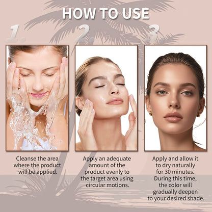 30ml Sunless Tanning Drops Instant Glow & Bronzing Drops for Face & Body, Tea-Free Formula for Skin, Darkening & Even Tone