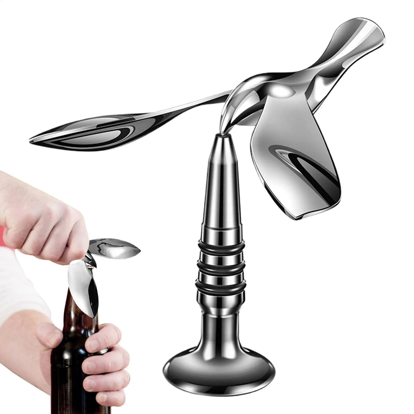 Flying Bird Beer Bottle Opener Floating Balance Bird zinc alloy Jar Opener Roly-Pot Bird Flying Bird table deco for Bar Kitchen
